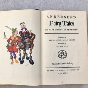 Andersen's Fairy Tales Book 1945 Vintage Illustrated by Arthur Seyk